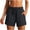 Black, variant on Women's 5"/ 7" Athletic Running Shorts Quick Dry Lightweight Workout Gym Shorts with Zipper Pockets UPF 50+ Purple,S