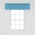 thumbnail image 2 of Ambesonne Octopus Valance Pack of 2, Zentangle Animal, 54"X12", Pale Blue and White, 2 of 2