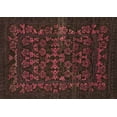 thumbnail image 1 of Ahgly Company Indoor Rectangle Abstract Brown Modern Area Rugs, 4' x 6', 1 of 4