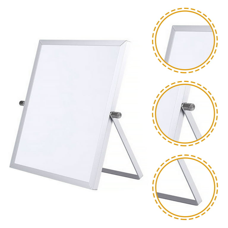 Whiteboard Magnetic Board Erase Dry Desktop Foldable Easel Stand White  Portable Small Mini Standing Erasable Office Kids 