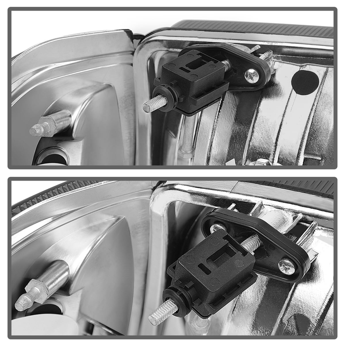 RVNI Headlights + Amber Corner Turn Signal For 2001-2011 Ford Ranger Smoke Lens Lamps