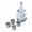1stoneware white, variant on ANXPTIME Ceramic Sake Set With Candle Stove Bottle 4 Cups Warming Bowl Set Serving Gift