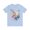 Baby Blue, variant on Butterfly Graphic Unisex 100 Cotton Lightweight Vintage Floral Design Jersey Tee 32