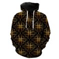 thumbnail image 1 of Sudadera con capucha y cremallera para hombre, diseño geométrico abstracto, manga larga, estilo urbano, unisex, informal, de gran tamaño, estilo hip hop., 1 of 6