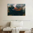 thumbnail image 2 of Elephant Stock The Great Day Of His Wrath Wall Art - Horizontal Canvas Wall Art - Living Room Wall Decor - Religion And Spirituality Canvas - Gray And Blue Decor By John Martin - 39" x 26", 2 of 4