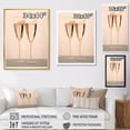 thumbnail image 4 of Designart "Chords In Champagne" Champagne Canvas Prints, 4 of 7