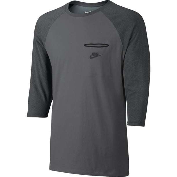 Nike - Nike Bemis Pocket Men's 3/4 Sleeve T-Shirt Grey 799340-065 ...