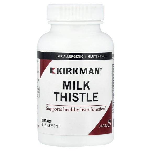 Kirkman Labs Milk Thistle, 100 Capsules