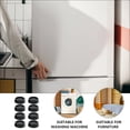 thumbnail image 3 of 8pcs Washing Machine Non-slip Absorption Rubber Pads Feet Pads (Black), 3 of 8