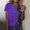 #167-Purple, variant on Ounisa 2025 Womens Short Sleeve Tops Mardi Gras Costumes Fashion Round Neck Color Printed Blouse