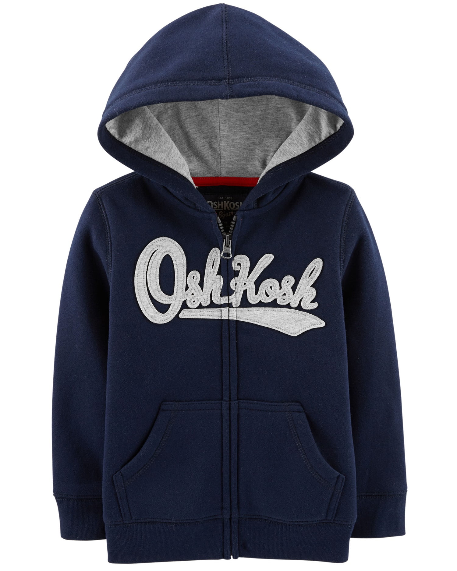 OshKosh B'Gosh Infant Boys Zip-Up OshKosh Logo Hoodie Navy Blue NWT jacket