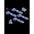 thumbnail image 2 of INSPIRE CHIC Women's Solid ColorClear Invisible Adjustable Bra Shoulder Straps Blue, 2 of 4