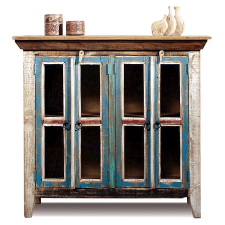 Crafters and Weavers La Boca 4 Door Curio Cabinet