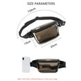 thumbnail image 6 of Clear Fanny Pack for Stadium Events Waterproof Transparent Waist Bag Women Men Small Crossbody Bags Travel, 6 of 7