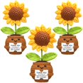 thumbnail image 1 of Muñecos Wavwave Teacher Appreciation, 3 unidades, girasoles de ganchillo, 15 cm, 1 of 6