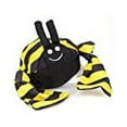 thumbnail image 2 of Jolly Pet Bumble Bee Dog Tug Toy with Squeaker, Medium, 2 of 3