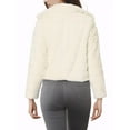 thumbnail image 3 of INSPIRE CHIC Women's Faux Fur Turn Down Collar Open Front Cropped Fluffy Jacket XS White, 3 of 6