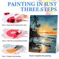 thumbnail image 4 of Kit de pintura por números PRASIO Framed Beach 41x51 cm, 4 of 7