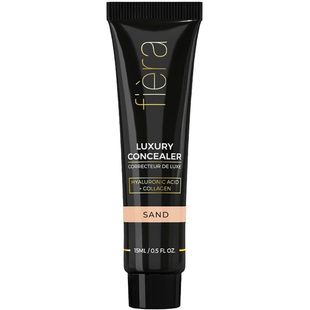Concealer Fièra Luxury, cobertura para todo el día, antienvejecimiento, 15 ml, arena