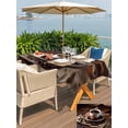 thumbnail image 4 of Outdoor Tablecloth with Umbrella Hole and Zipper, Hot Coffee Rectangle Table Cloth 60x84 Inch Waterproof Tablecloth, Cinnamon Cafe Beans Latte Cup Rustic Vintage Picnic Table Cover for Patio Camping, 4 of 7