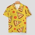 thumbnail image 2 of PRIYAL Ensembles de Pyjama pour Femmes Pizza Nourriture Italienne Satin Soie Manches Courtes et Pantalons, 2 of 5