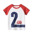 thumbnail image 5 of Summer Kids Cartoon Print T-Shirts Unisex Crew Neck Short Sleeve Tops 6 Pack,1-6Y, 5 of 12