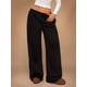 thumbnail image 5 of Pantalones Deportivos de Pierna para Mujer, Holgados, con Cordón, de Cintura Alta y Bolsillos Negro L, 5 of 9
