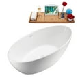 thumbnail image 3 of 63" Streamline N420WH Soaking Freestanding Tub and Tray With Internal Drain, 3 of 8