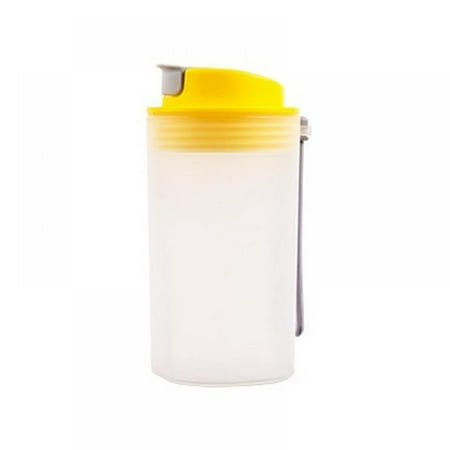 

Portable Single Layer Plastic Cup Protein Powder Shake Cup Shake Cup Milkshake Cup Sports Fitness Water Cup Gift Yellow 550ML