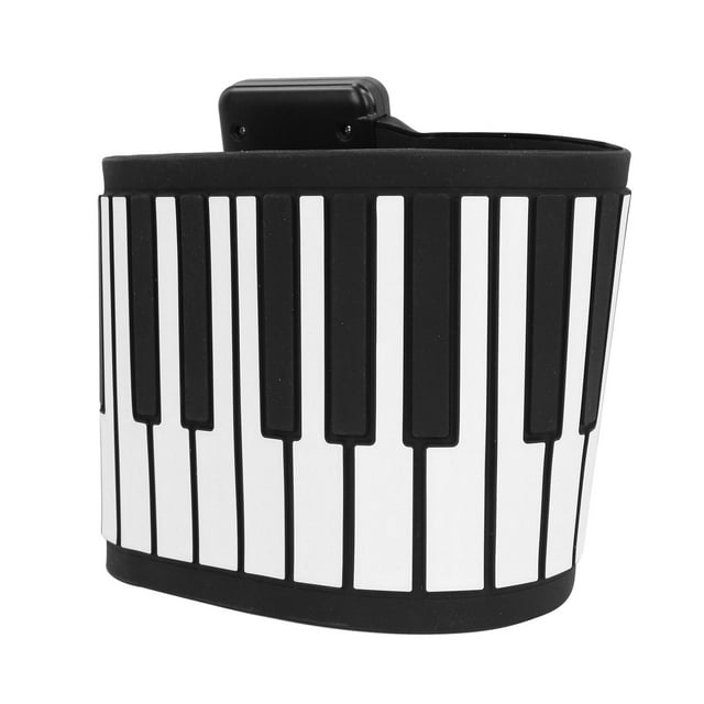 Piano, BT USB MIDI Output 88 Key Hand Roll Piano Silicone 128 Rhythms 128 Tones Folding for Practices for Beginners