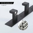 thumbnail image 5 of Perchero de pared para baño con 3 ganchos, perchero de pared, gancho para ropa de baño, acero inoxidable SUS304, negro mate, 5 of 5