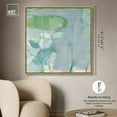thumbnail image 6 of Lilly Pad Abstract II Canvas Coastal Farmhouse Wall Art by Art Remedy, Gold Frame, 40" x 40", 6 of 8