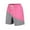 Pink, variant on Mens Shorts Casual Color-Block Straight-Leg Elastic Waist Beach Sport Shorts Army Green XXXL