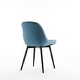 thumbnail image 3 of YOUNIKE Dining Chairs Set of 2, Faux Leather Upholstered Kitchen Chairs, Armless Side Chairs with Ergonomic Backrest, Mid Century Modern Dining Chairs,Blue, 3 of 14