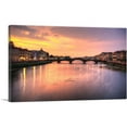 thumbnail image 1 of ARTCANVAS Florence Italy Bridge Skyline Canvas Art Print - Size: 12" x 8" (0.75" Deep), 1 of 9