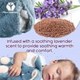 thumbnail image 6 of Lavender Scented Microwavable Plush Elephant - Heated Stuffed Animals - Hot or Cold Therapy, Bedtime Buddy, Travel Companion, Anxiety and Colic Relief - Elephant, 6 of 8