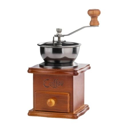 jicheng Burr Grinder Retro Hand Crank Coffee Grinder for Press over Home Gift Office