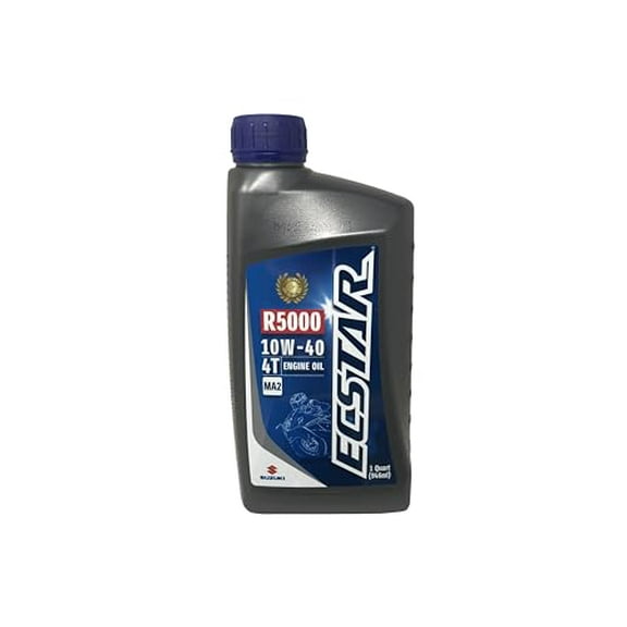 Two Pack compatible with Suzuki Ecstar R5000 10W-40 4-Stroke Engine Oil 990A0-01E10-01Q Contains Two Quarts and a Funnel