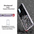 thumbnail image 6 of Compatible with Redmi A2 Case Cute Glitter Clear Sparkly Cases Shockproof Xiaomi Redmi A2 Phone Case for Women Girls Silicone Slim Bling Protective Cover (Black), 6 of 7