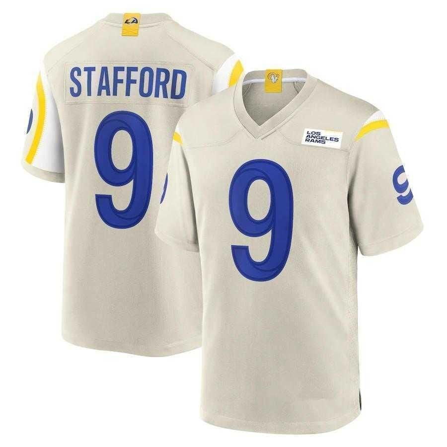 NFL_Jerseys Womens Football Jerseys Men women youth Los Angeles''Rams'' jersey 3 Odell Beckham Jr. 40 Von Miller 99 Aaron Donald 9 Matthew Stafford  10 Cooper Ku 