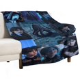 thumbnail image 2 of Manta de franela suave y acogedora con dibujos animados de Wednesday Addams para niños y niñas, mantas de vellón cálidas de lujo para sofá, cama, camping, viajes, 40 x 50 pulgadas, 2 of 8