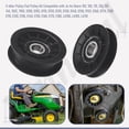thumbnail image 4 of GX20286 GX20287 V-Idler Pulley Flat Pulley Kit Compatible with Jo-hn Deere 280-097 280-143 10738 9544 L100 L110 L120 L130 L107 L111 LA110 LA120 LA130 LA140, 4 of 7