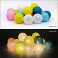 thumbnail image 5 of Cotton Ball Fairy Lights - 3m 20 Led Light String-portable Led Fairy Lights For Indoor, 5 of 5