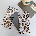 thumbnail image 4 of Case Compatiable with iPhone 13 Pro Max 6.7 inch, Gold Glitter Bling Leopard Print Cheetah Design Translucent Clear Soft TPU Silicone Slim Protective Phone Case Cover for Women Girls White, 4 of 17