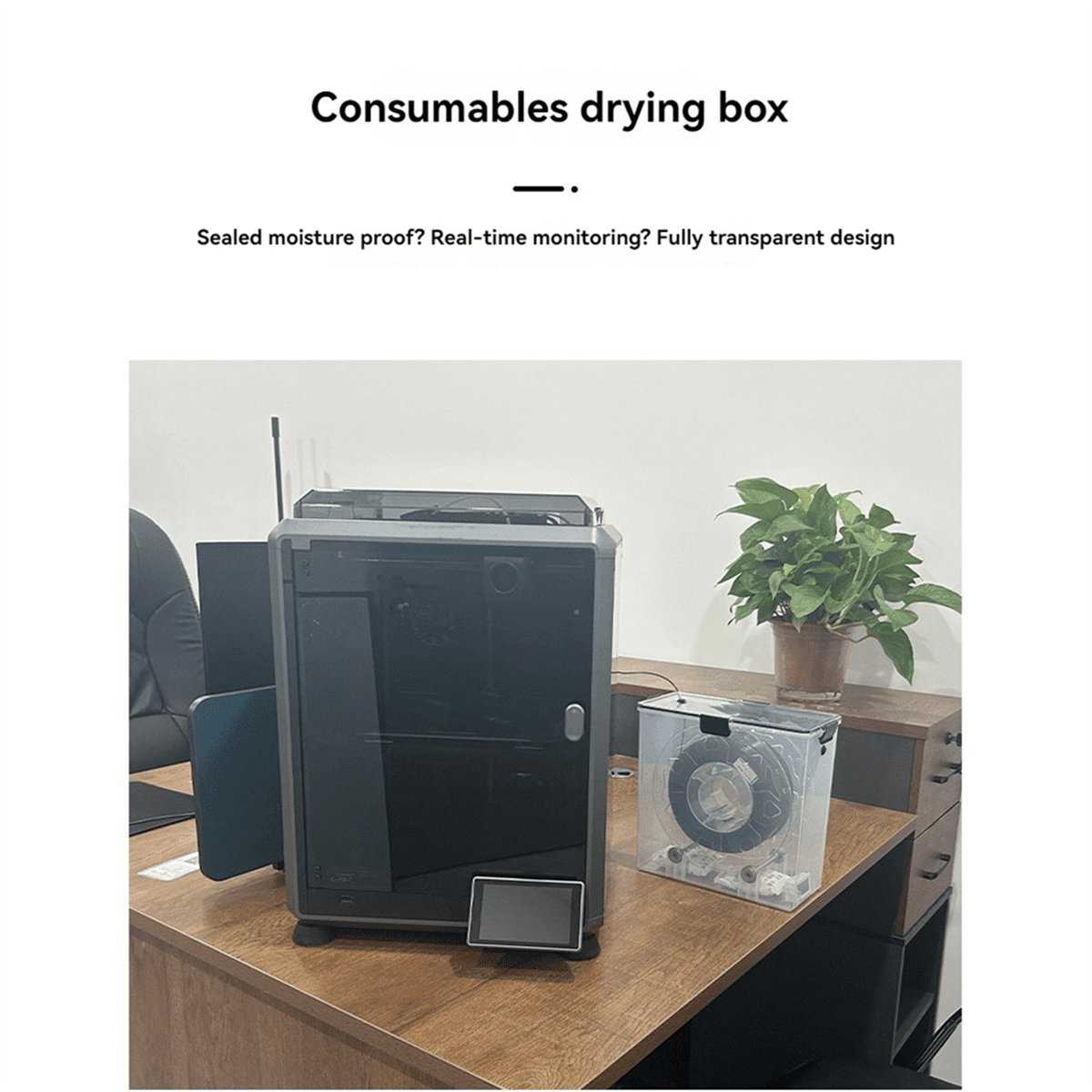 3D Printer Filament Dry Box Storage Hot-Air Heating Printing Material Holder Moisture- for All FDM