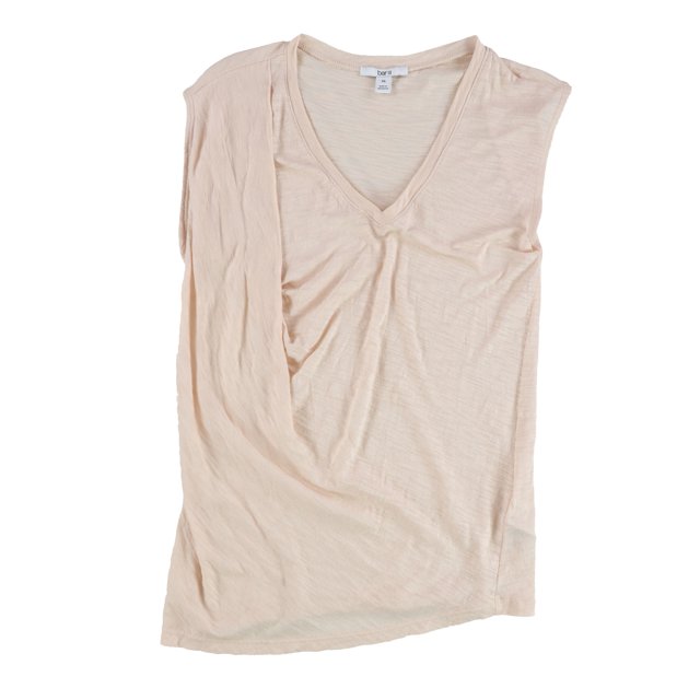 Camiseta básica bar III SS Twist Slub rosa pequeña