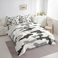 thumbnail image 3 of Manfei Cartoon Camo Bedding Comforter Set 7pcs, Camouflage Queen Bedding Sets, Teens Kids Boys Girls Reversible Queen Sheet Sets, Lightweight Room Decor, 3 of 7