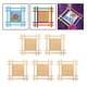 thumbnail image 3 of Marco de Madera de 5 Piezas para Marco de Fotos de Arcilla Panel de Madera Pintado a Mano con Buena Forma, 3 of 9