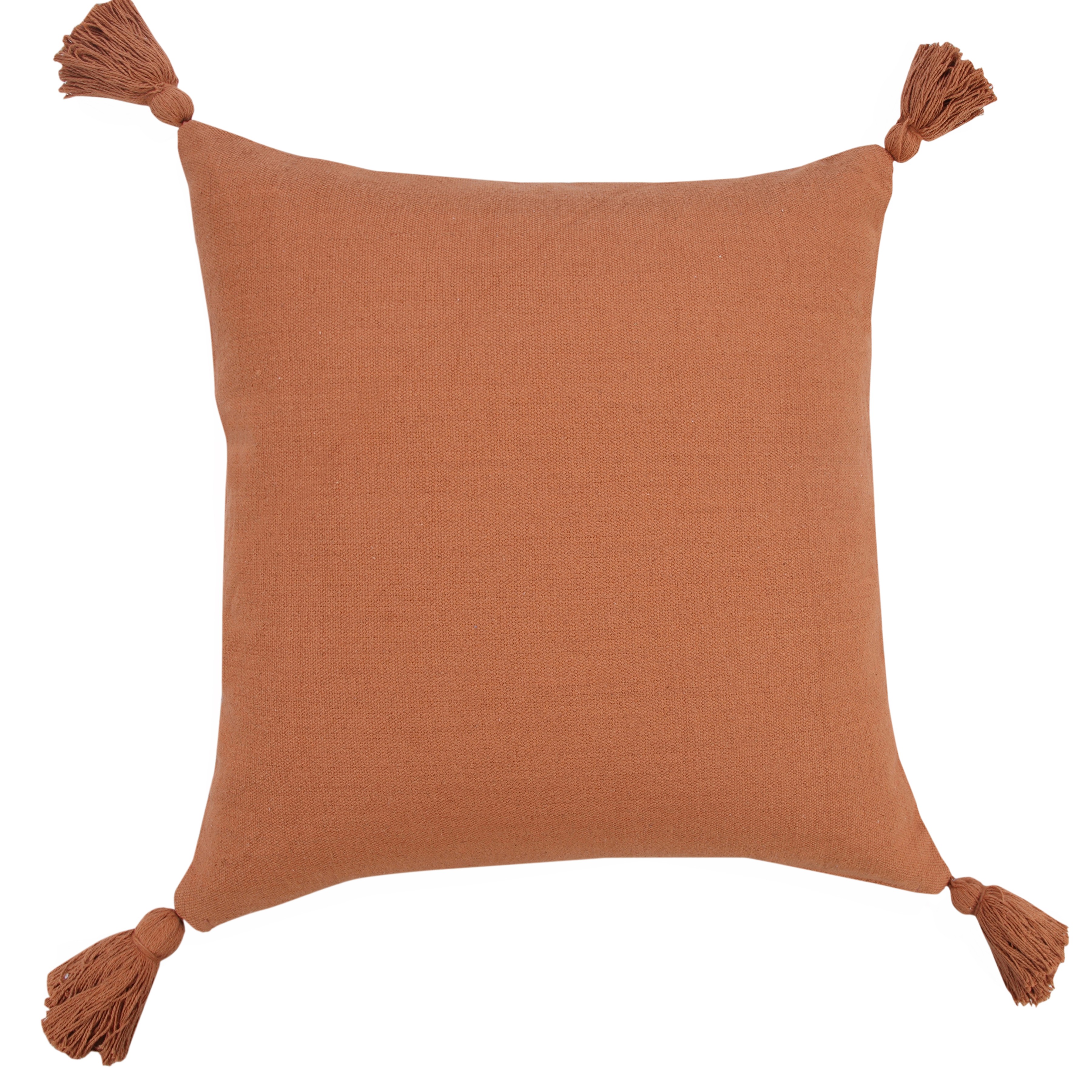Ox Bay 20" x 20" Modern, Farmhouse, Bohemian Everyday Cotton Throw Pillow , Zip Closure
