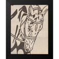 thumbnail image 2 of Bryan, Kathleen 19x24 Black Modern Framed Museum Art Print Titled - Farm Sketch Horse, 2 of 5